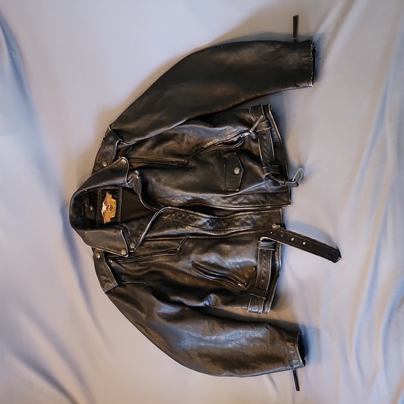 Harley-Davidson Other - Vintage Harley Davidson leather moto jacket